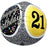 17" Extra Round Happy 21st Birthday Foil Balloon - Everything Party