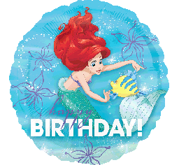 17" Licensed Disney Mermaid Birthday Foil Balloon - Everything Party