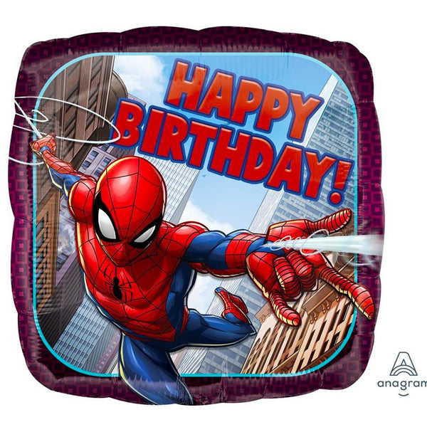 17" Licensed Spiderman Birthday Foil Balloon - Everything Party
