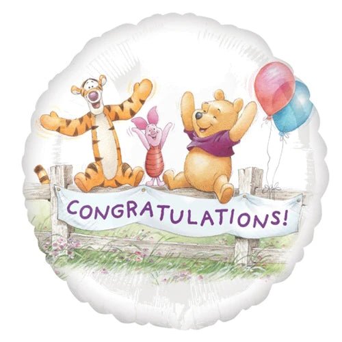 17" Licensed Winnie the Pooh Congratulations Foil Balloon - Everything Party