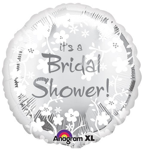 17" Silver Bridal Shower Foil Balloon - Everything Party