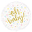 18" 45cm Oh Baby Pastel Dots Foil Balloon - Everything Party