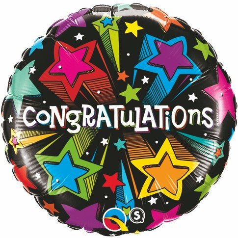 18" Anagram Congratulations with Stars Foil Balloon - Everything Party
