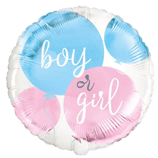 18" Boy or Girl Gender Reveal Foil Balloon - Everything Party