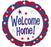 18" CTI Welcome Home Red White and Blue Foil Balloon - Everything Party