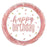 18" Happy Birthday Rose Gold Prismatic Foil Balloon - Everything Party