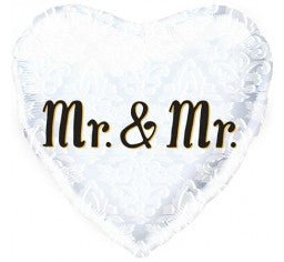 18" Mr. & Mr. Heart Shape Foil Balloon - Everything Party