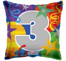 18" Pillow Shape No.3 Foil Balloon - Everything Party
