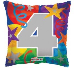 18" Pillow Shape No.4 Foil Balloon - Everything Party