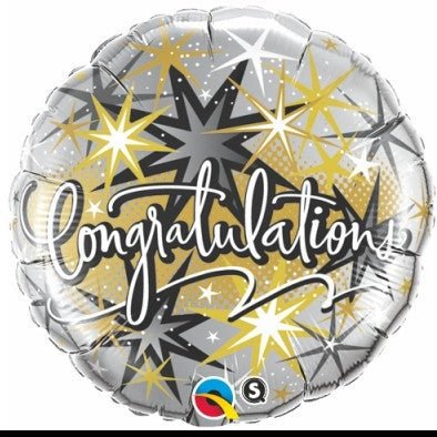 18" Qualatex Congratulations Elegant Foil Balloon - Everything Party