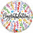 18" Qualatex Congratulations Streamers Foil Balloon - Everything Party