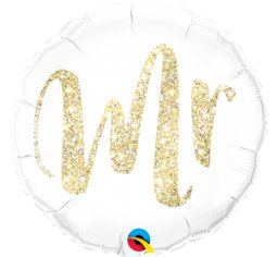 18" Qualatex Gold Mr Foil Balloon - Everything Party