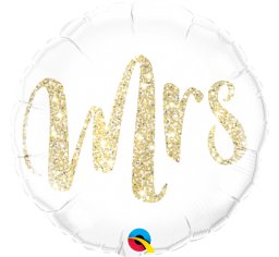18" Qualatex Gold Mrs Foil Balloon - Everything Party