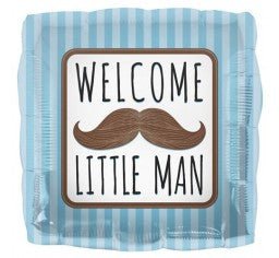 18" Welcome Little Man Foil Balloon - Everything Party