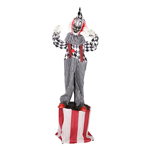 180cm Animated Circus Clown on Pedestal with Sound & Light Up & Movement - Everything Party