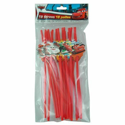 18pk Disney Cars Party Straws - Everything Party