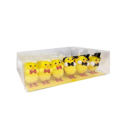18pk Easter Chicks with Top Hats and Bows - Everything Party