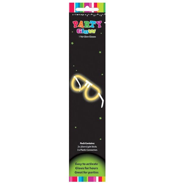 1pk Party Favours Glow Glasses - Everything Party