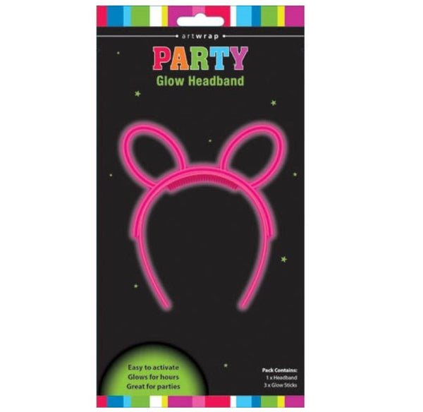 1pk Party Favours Glow Headband (Pink/Blue) - Everything Party