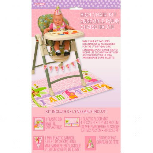 1st Birthday Girl High Chair Kit - Everything Party