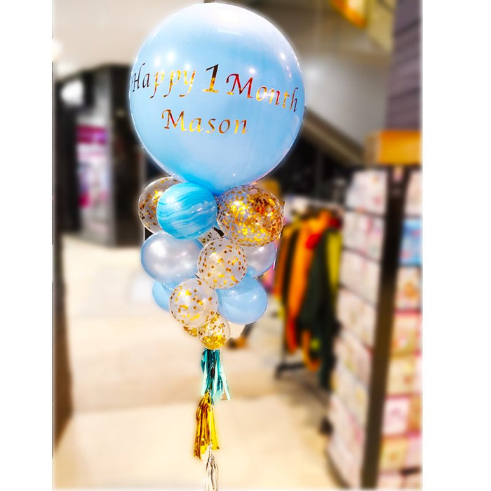 1st Month Birthday Jumbo Helium Balloon Bouquet - Everything Party