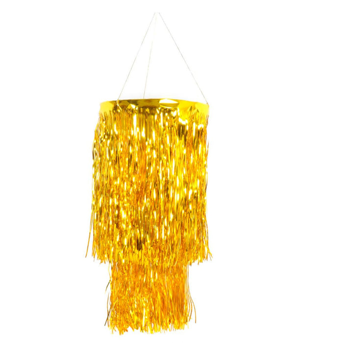 2 Tier Foil Metallic Tinsel Chandelier - Everything Party