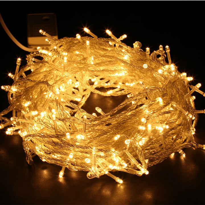 200 Super Bright Extra Long LED Icicle String Lights 13.5m - Warm White - Everything Party