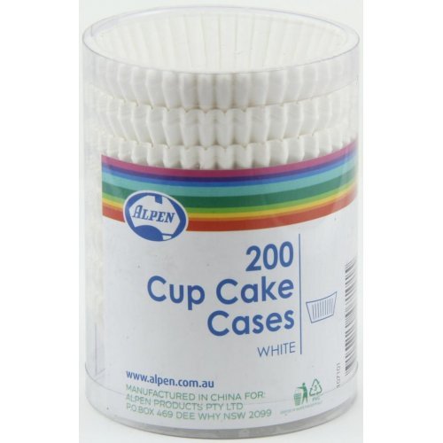 200pk Mini White Paper Cupcake Cases - Everything Party