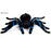 20cm Large Halloween Decorative Spider with Blue Strip - Everything Party
