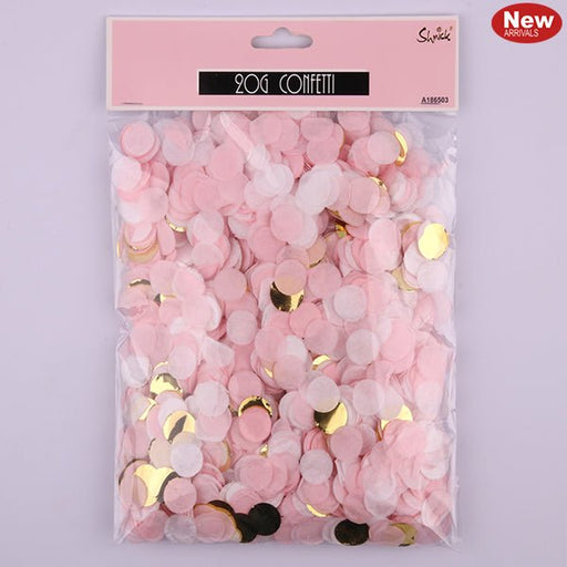 20g Luxe Confetti - Pink & White & Gold - Everything Party