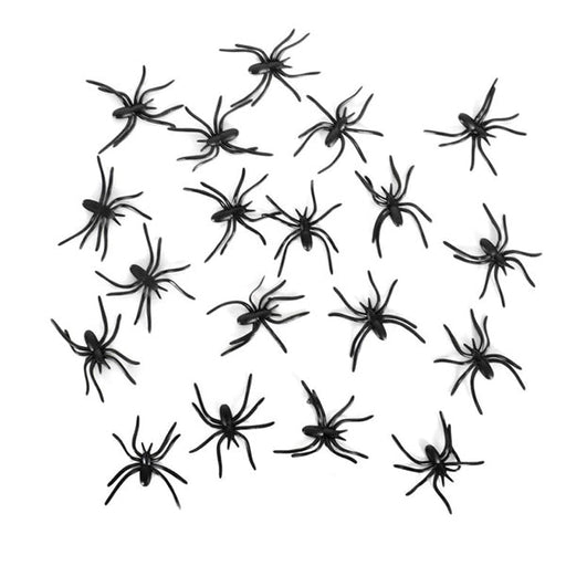 20pcs Halloween Decorative Plastic Spiders - Everything Party