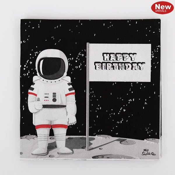 20pk 3ply Space Astronaut Napkins - Everything Party