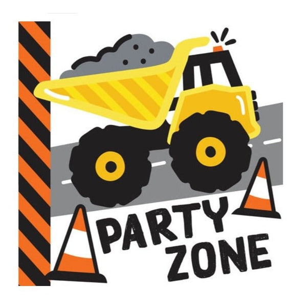 20pk Construction Party Zone Luncheon Napkins - Everything Party