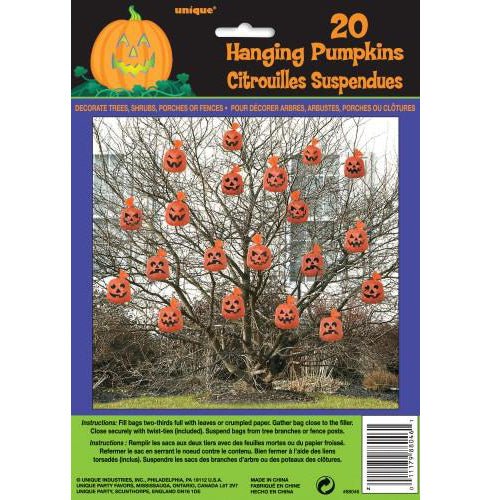 20pk Hanging Pumpkin Bags - Everything Party
