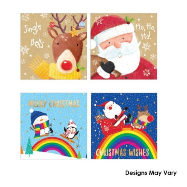 20pk Mixed Kids Christmas Card - Santa Friends - Everything Party