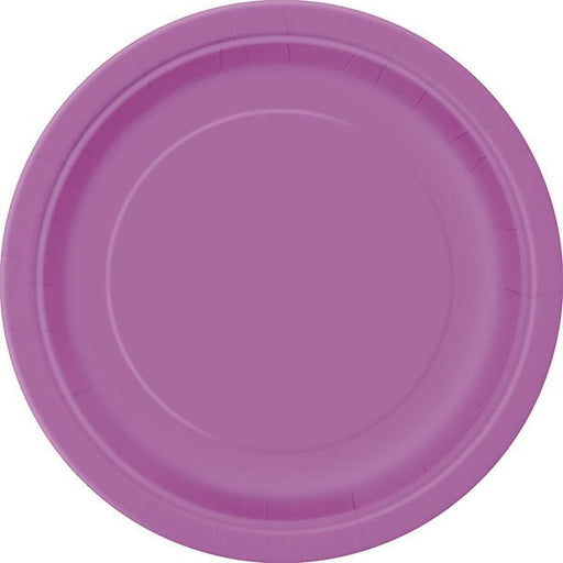 20pk Pretty Purple Paper Plates - 18cm - Everything Party