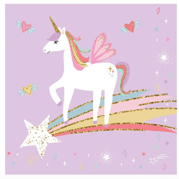 20pk Unicorn Party Paper Napkins - Everything Party