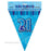 21st Birthday Flag Banner (Blue, Pink, Black) - Everything Party