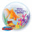 22" Qualatex Get Well with Fish Tank Bubbles Balloon - Everything Party