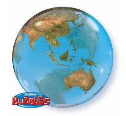 22" Qualatex Planet Earth Bubbles Balloon - Everything Party