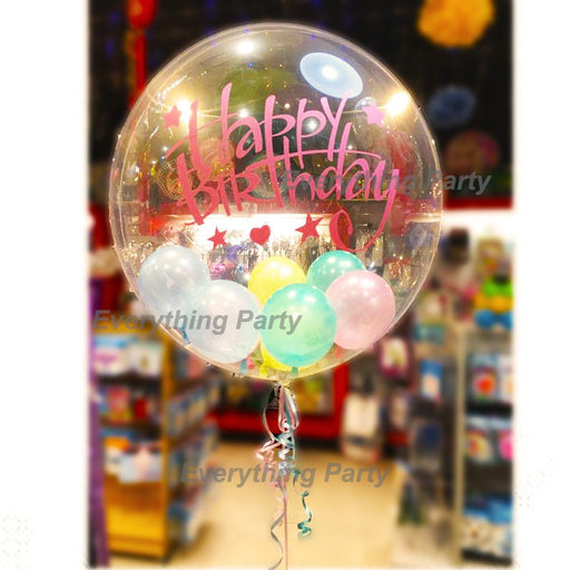 24" Gumball Bubbles Helium Balloon Arrangement - Everything Party