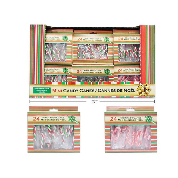 24pk Mini Candy Canes Christmas Lolly 110g - Everything Party