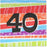 25pk Printed 40 Luncheon Napkins - 40th Birthday - Everything Party