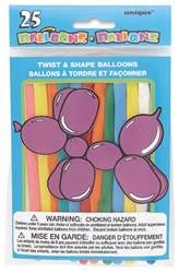 25pk Twist & Shape Balloon - Everything Party