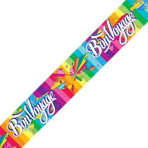2.7m Bon Voyage Foil Banner - Everything Party