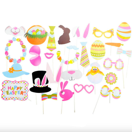 28pcs Easter Photo Booth Props - Everything Party