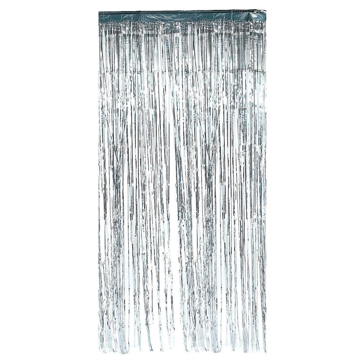 Drapery Silver 2m Metallic Shimmer Curtain - Silver – Everything Party