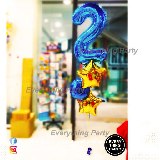 2nd Birthday Helium balloon Bouquet - Everything Party