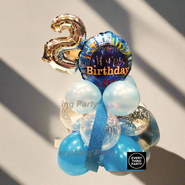 2nd Birthday Table Balloon Arrangement - Everything Party