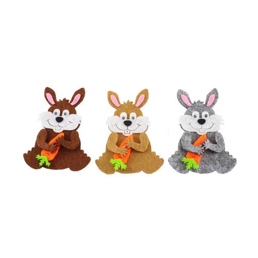 2pk Felt Bunny Easter Hat Stickers - Everything Party
